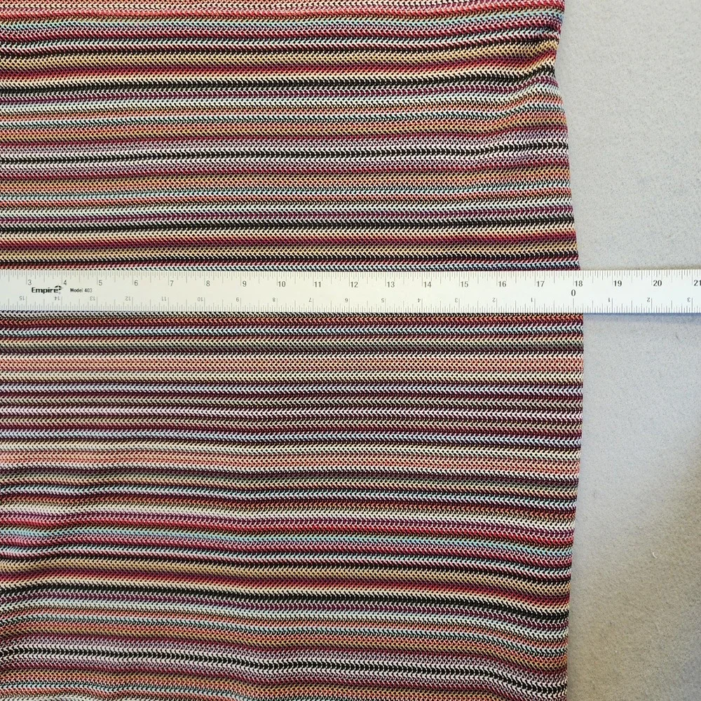 Roz & Ali Striped‎ Knit Pencil Skirt Multicolor Chevron Pattern Pull On Size M